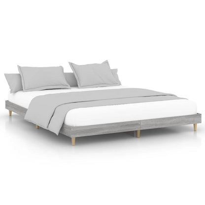 Grey Sonoma Engineered Wood Bed Frame 120x200 cm (No Mattress)