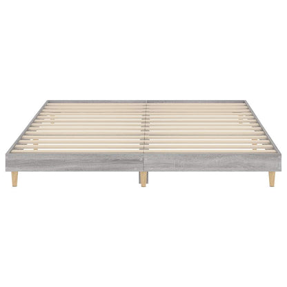 Grey Sonoma Engineered Wood Bed Frame 120x200 cm (No Mattress)