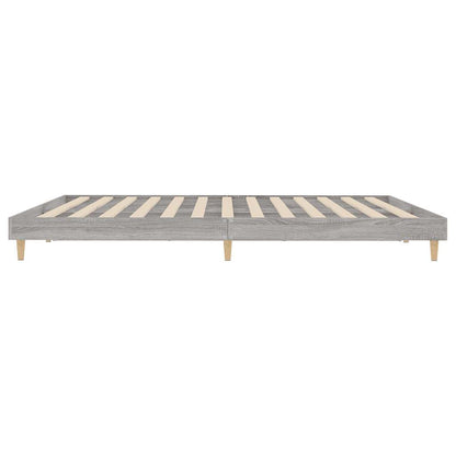 Grey Sonoma Engineered Wood Bed Frame 120x200 cm (No Mattress)