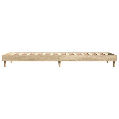 Sonoma Oak Small Single Bed Frame 75x190 cm - Engineered Wood