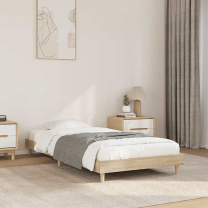 Sonoma Oak Small Single Bed Frame 75x190 cm - Engineered Wood