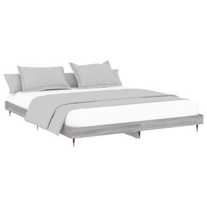 Grey Sonoma Engineered Wood Bed Frame 140x200 cm - No Mattress