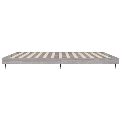 Grey Sonoma Engineered Wood Bed Frame 140x200 cm - No Mattress