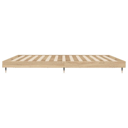 Sonoma Oak Engineered Wood Bed Frame 120x200 cm - No Mattress