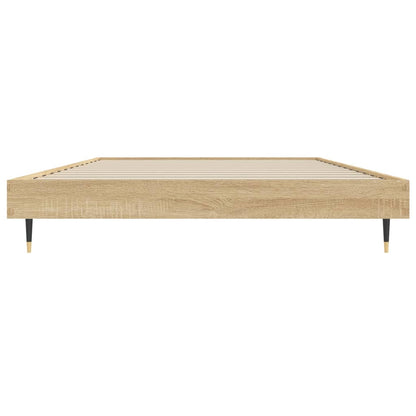 Sonoma Oak Bed Frame 100x200 cm - Engineered Wood, No Mattress