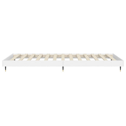 White Engineered Wood Bed Frame 90x200 cm (No Mattress)