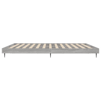 Grey Sonoma Engineered Wood Bed Frame 140x200 cm - No Mattress