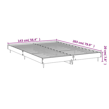 Grey Sonoma Engineered Wood Bed Frame 140x200 cm - No Mattress