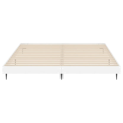 High Gloss White Bed Frame 120x200 cm - Sleek & Stylish Design