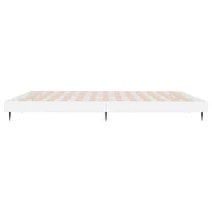High Gloss White Bed Frame 120x200 cm - Sleek & Stylish Design