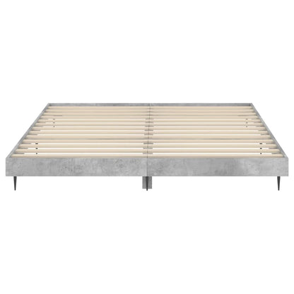 Concrete Grey Bed Frame 120x200 cm - Sturdy & Stylish Sleeping Solution