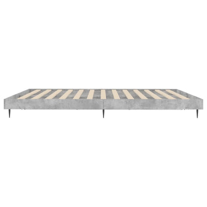 Concrete Grey Bed Frame 120x200 cm - Sturdy & Stylish Sleeping Solution