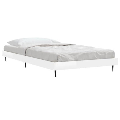 High Gloss White Bed Frame 90x200 cm - Sleek & Modern Design