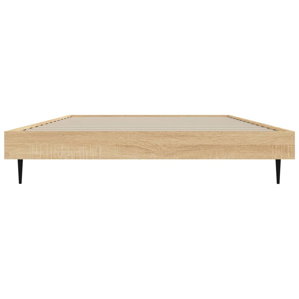 Sonoma Oak Bed Frame 90x200 cm - Engineered Wood, No Mattress