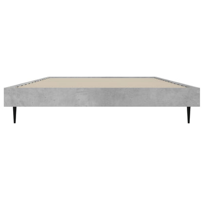 Concrete Grey Bed Frame 90x200 cm | Sturdy Metal Frame Design