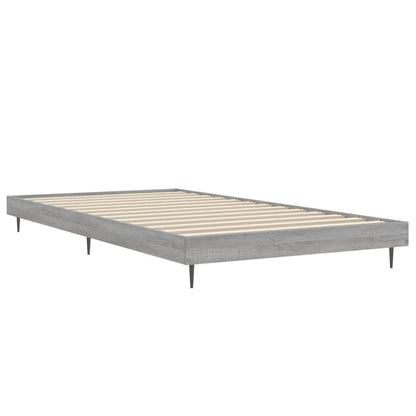 Grey Sonoma Engineered Wood Bed Frame 90x200 cm (No Mattress)