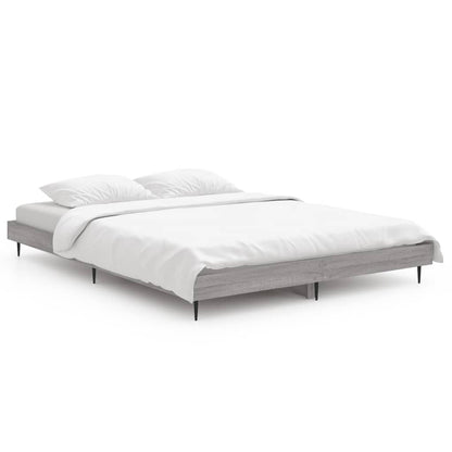 Grey Sonoma Double Bed Frame 135x190 cm - Engineered Wood