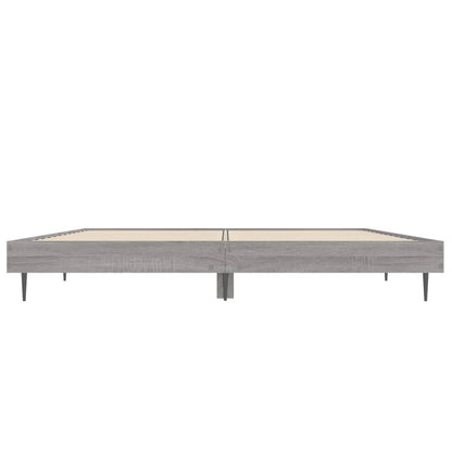 Grey Sonoma Double Bed Frame 135x190 cm - Engineered Wood