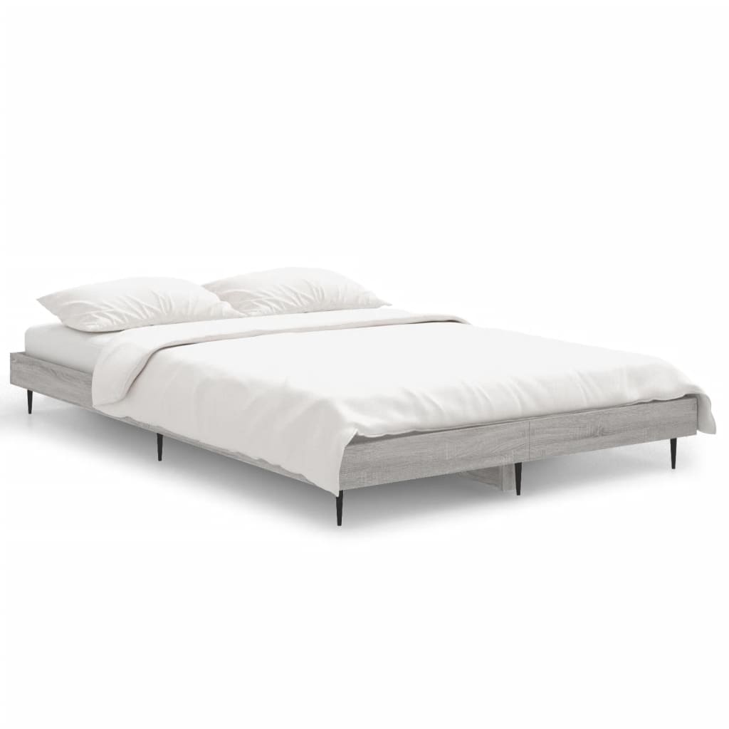 Grey Sonoma Engineered Wood Bed Frame 120x190 cm - Small Double