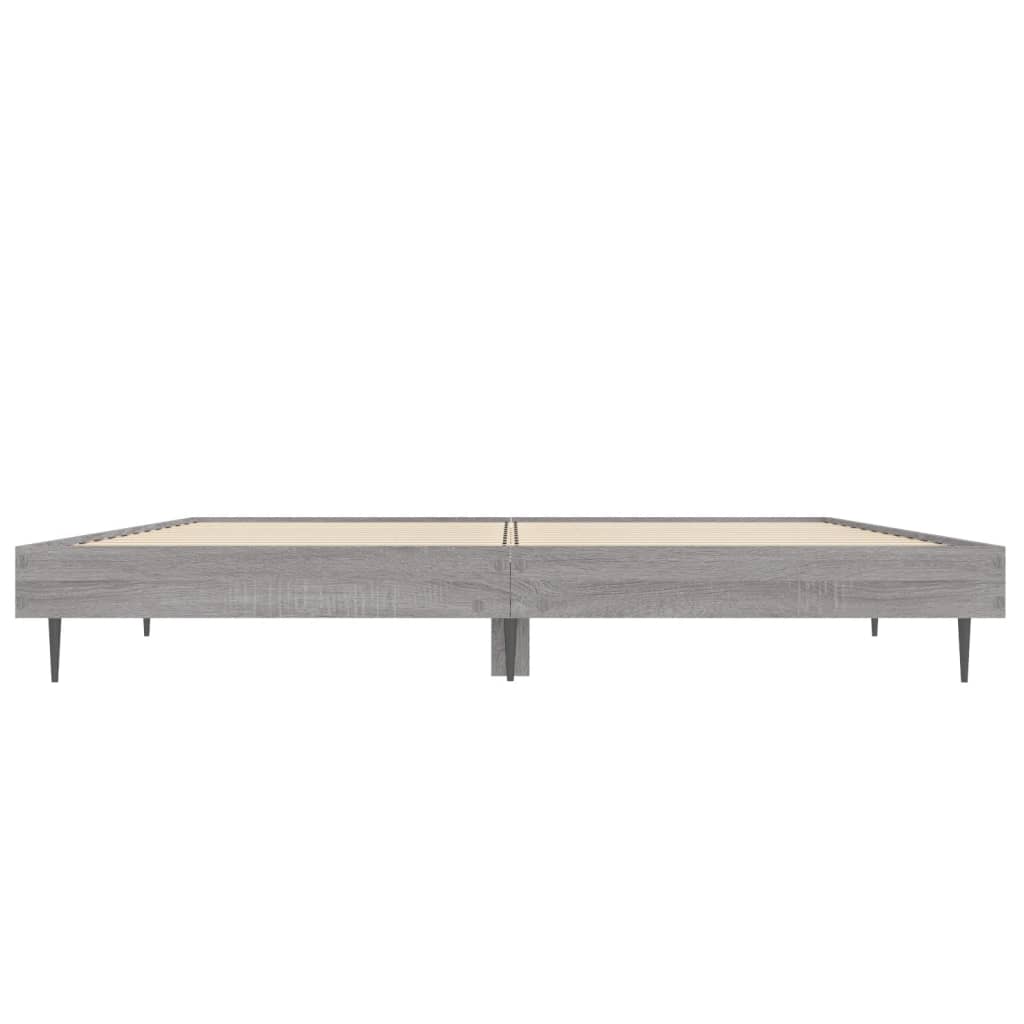 Grey Sonoma Engineered Wood Bed Frame 120x190 cm - Small Double