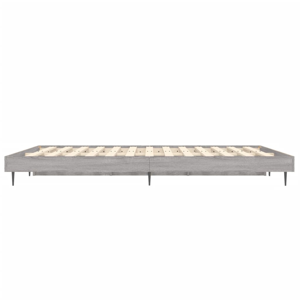 Grey Sonoma Engineered Wood Bed Frame 120x190 cm - Small Double