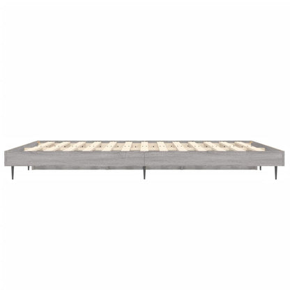 Grey Sonoma Engineered Wood Bed Frame 120x190 cm - Small Double