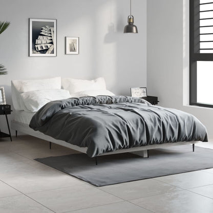 Grey Sonoma Engineered Wood Bed Frame 120x190 cm - Small Double