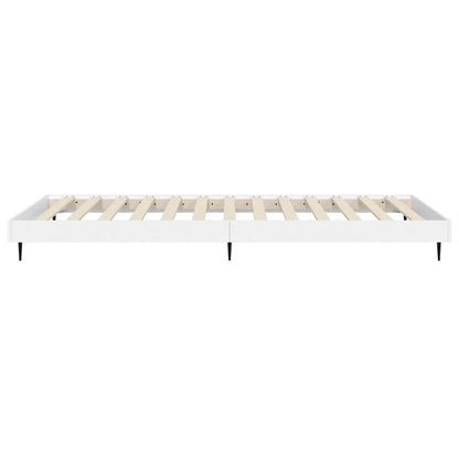 White Engineered Wood Single Bed Frame 90x190 cm (No Mattress)