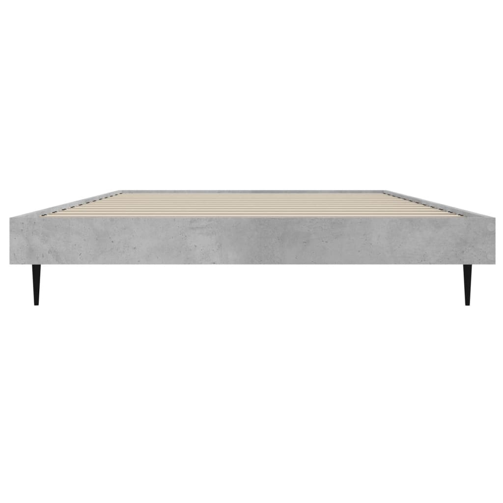 Concrete Grey Single Bed Frame 90x190 cm - No Mattress Included