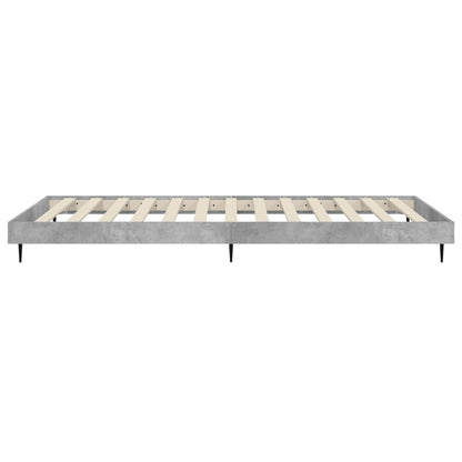Concrete Grey Single Bed Frame 90x190 cm - No Mattress Included