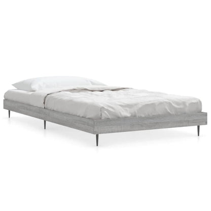 Grey Sonoma Engineered Wood Single Bed Frame 90x190 cm