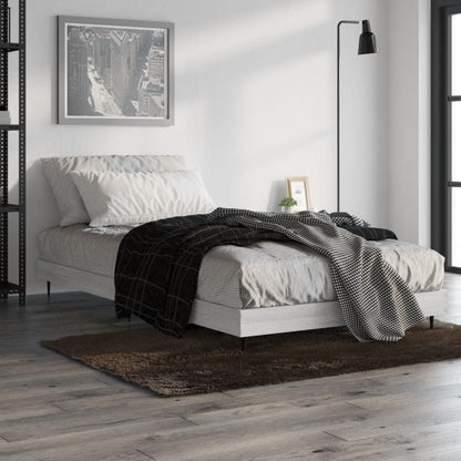 Grey Sonoma Engineered Wood Single Bed Frame 90x190 cm