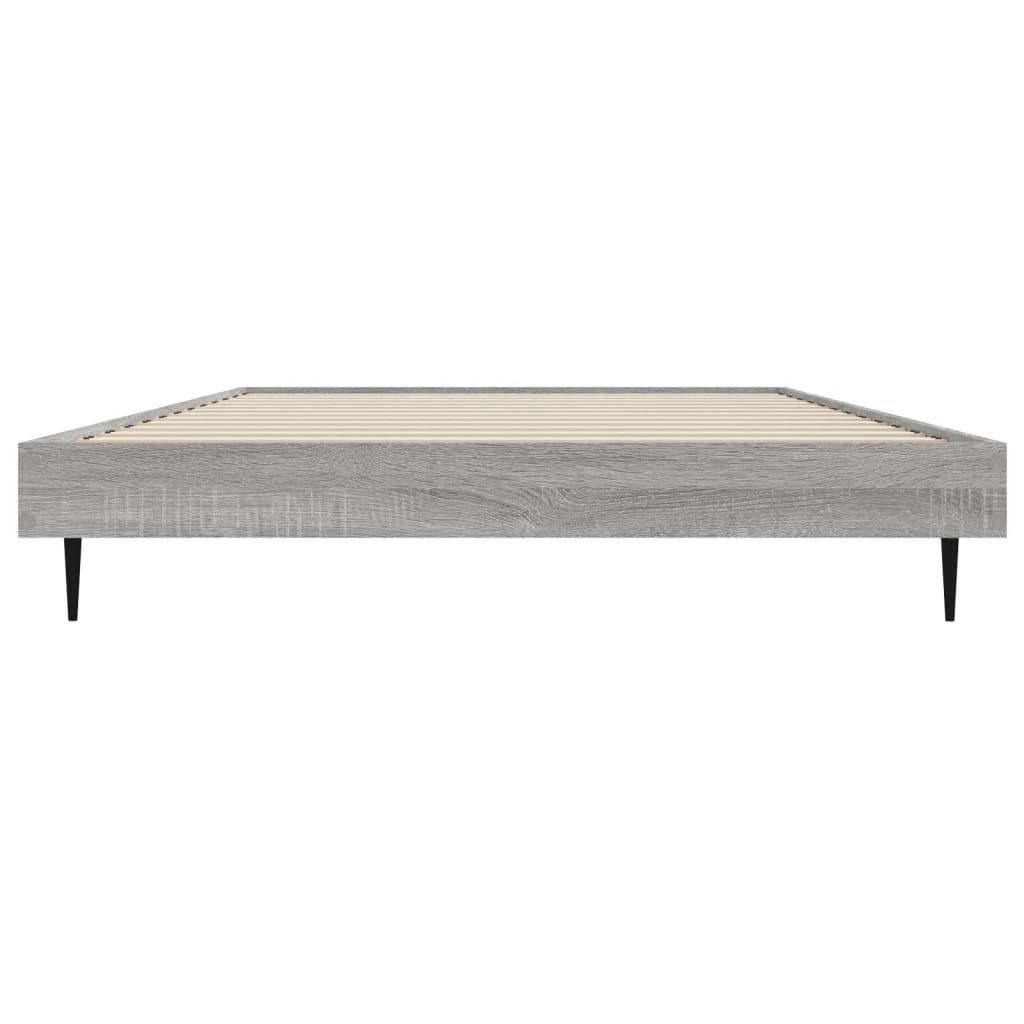 Grey Sonoma Engineered Wood Single Bed Frame 90x190 cm