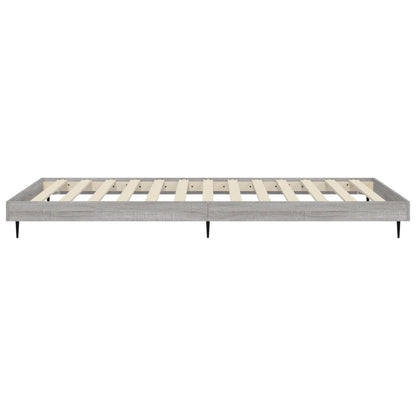 Grey Sonoma Engineered Wood Single Bed Frame 90x190 cm