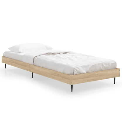 Sonoma Oak Small Single Bed Frame 75x190 cm - Engineered Wood