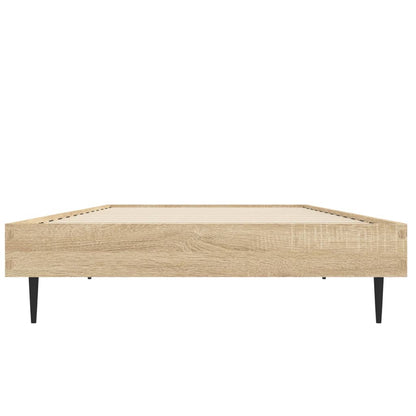 Sonoma Oak Small Single Bed Frame 75x190 cm - Engineered Wood