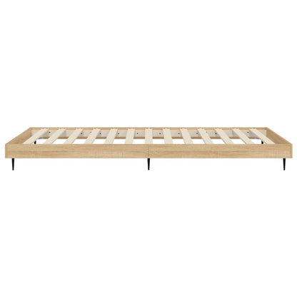 Sonoma Oak Small Single Bed Frame 75x190 cm - Engineered Wood