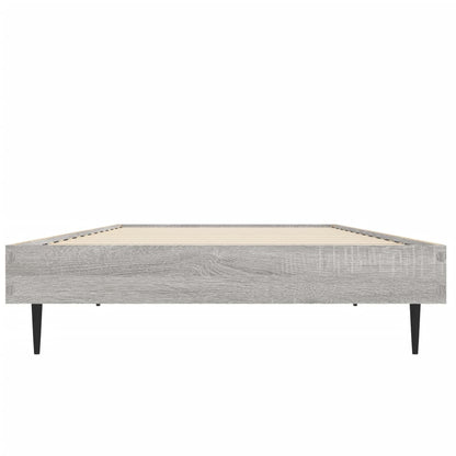 Grey Sonoma Engineered Wood Bed Frame 75x190cm - No Mattress