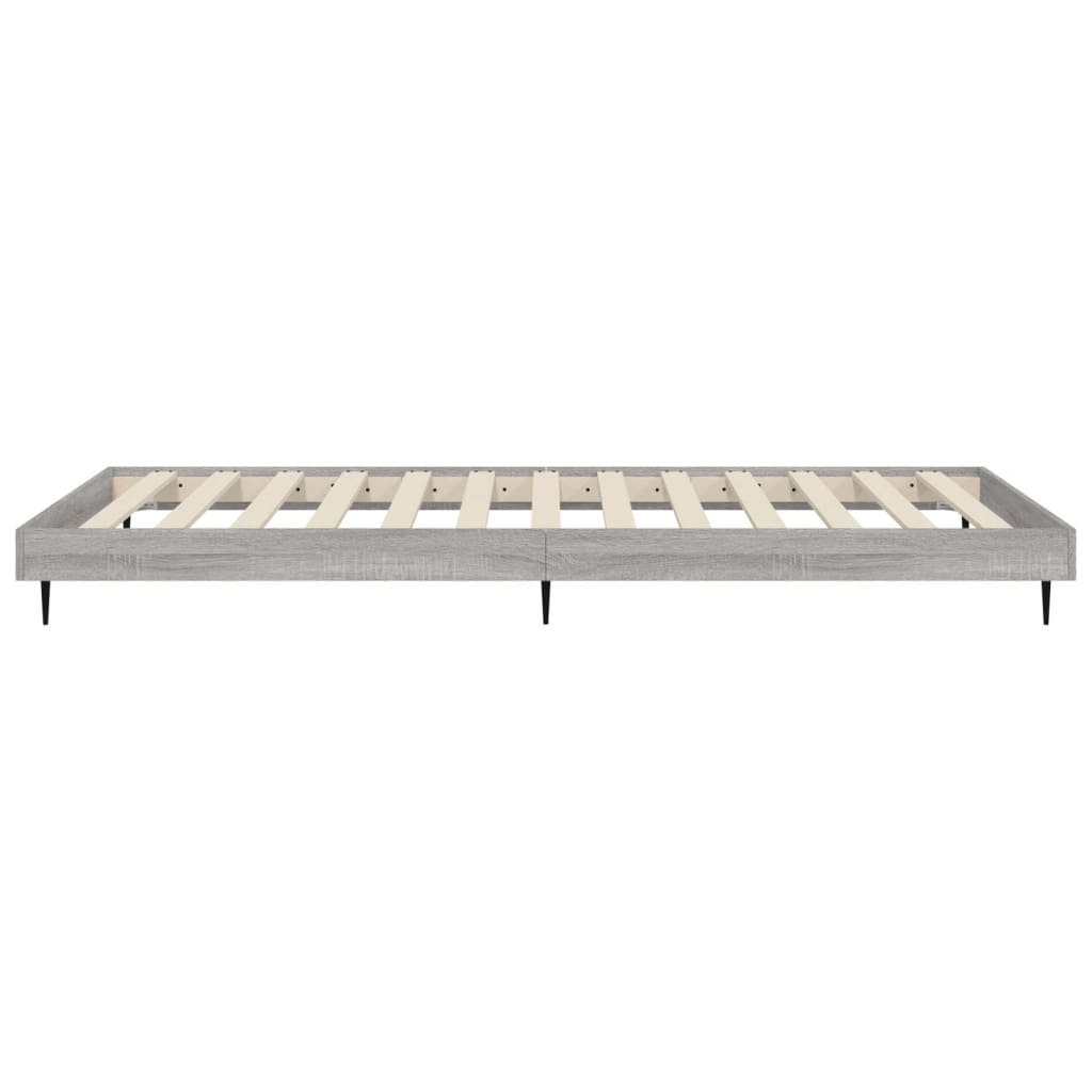 Grey Sonoma Engineered Wood Bed Frame 75x190cm - No Mattress