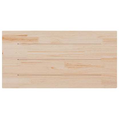 Solid Pine Wood Table Top - 100x50x2.5 cm Rectangular