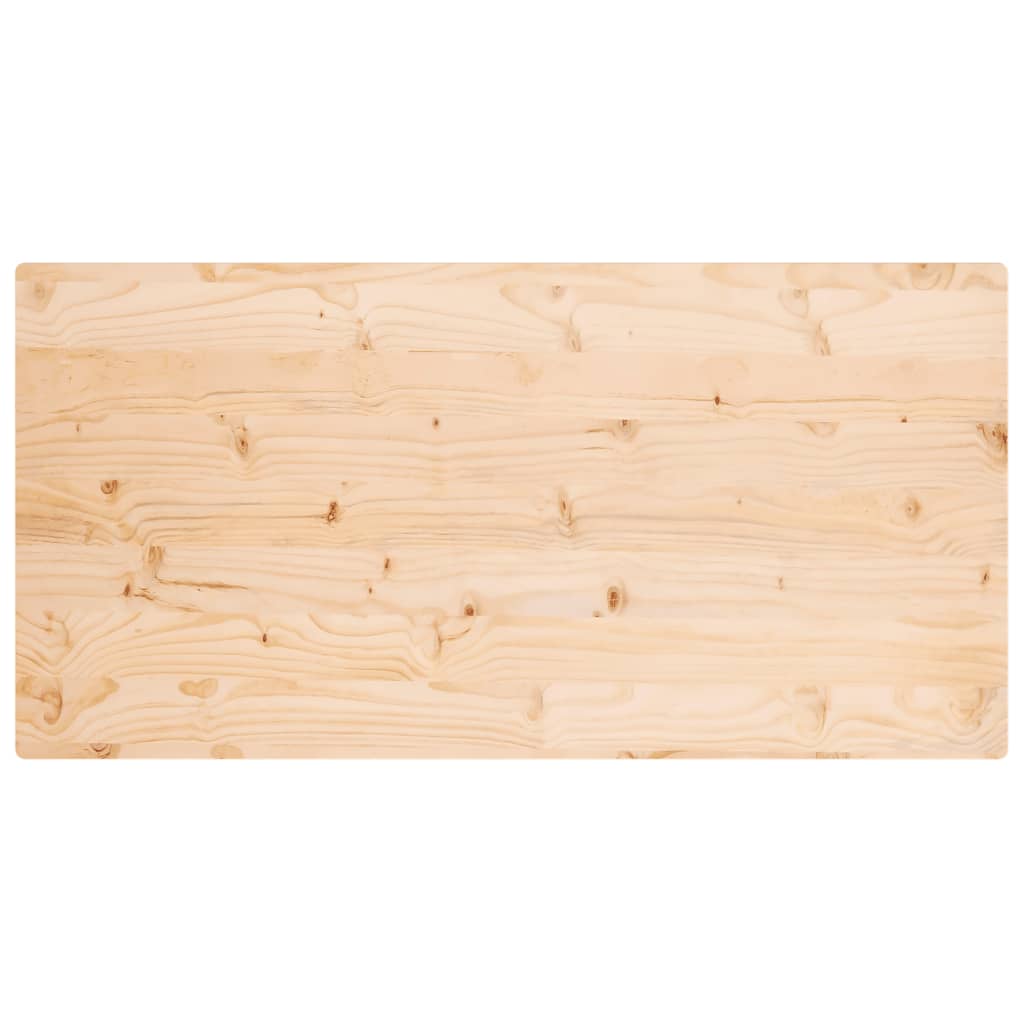 Solid Pine Wood Table Top - 110x55x2.5 cm Rectangular Design