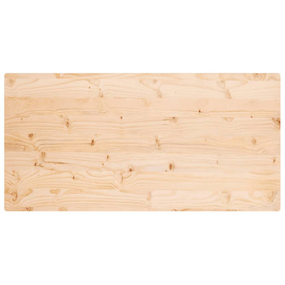 Solid Pine Wood Table Top - 110x55x2.5 cm Rectangular Design