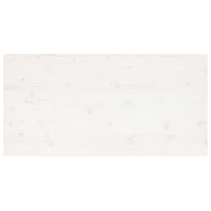Solid Pine Rectangular Table Top 100x60 cm - White Finish