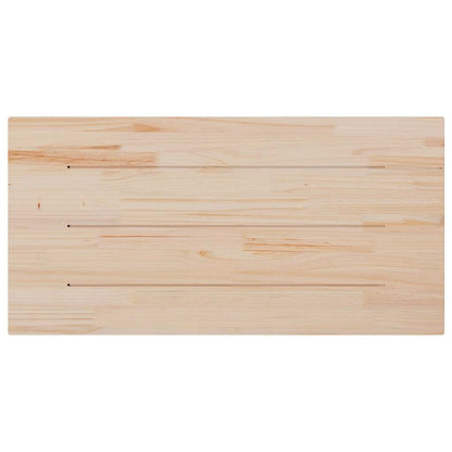 Solid Pine Wood Table Top 110x60x2.5 cm - Rectangular Design