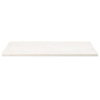 Solid Pine White Tabletop 110x60x2.5 cm - Rectangular Design
