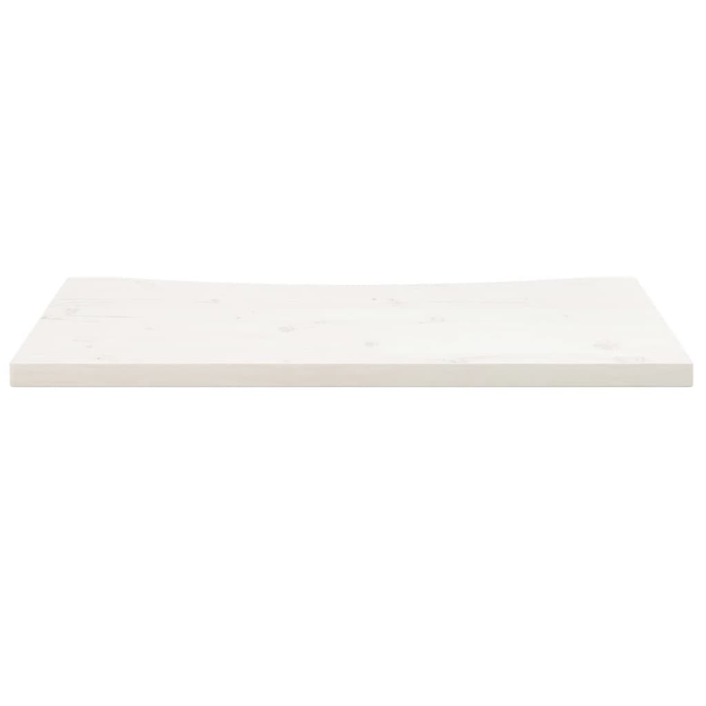 Desk Top White 80x40x2.5 cm Solid Wood Pine