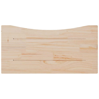 Desk Top White 80x40x2.5 cm Solid Wood Pine