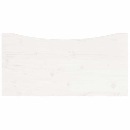 Desk Top White 80x40x2.5 cm Solid Wood Pine