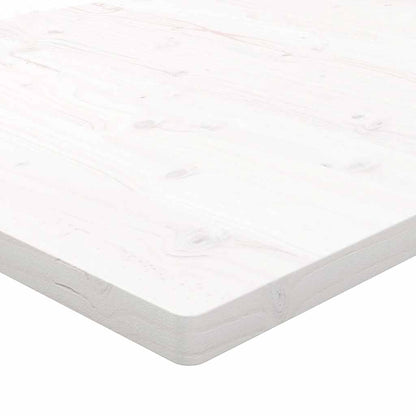 Desk Top White 80x40x2.5 cm Solid Wood Pine