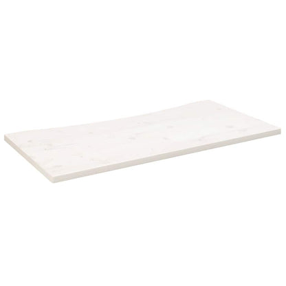 Desk Top White 100x50x2.5 cm Solid Wood Pine